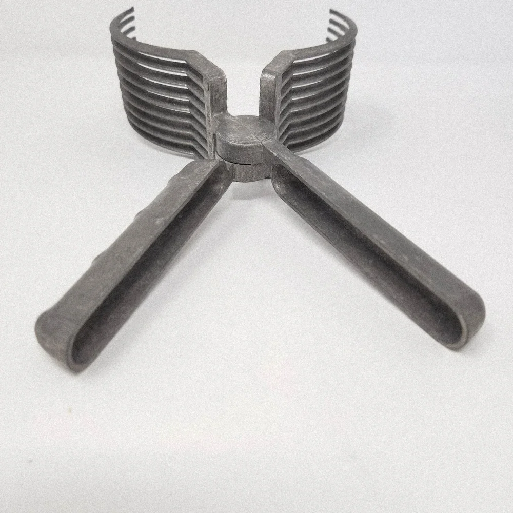 Vintage Alumimum‎ Roast Meat Holder Slicing Aid